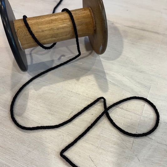 Casey Black Braided Cord