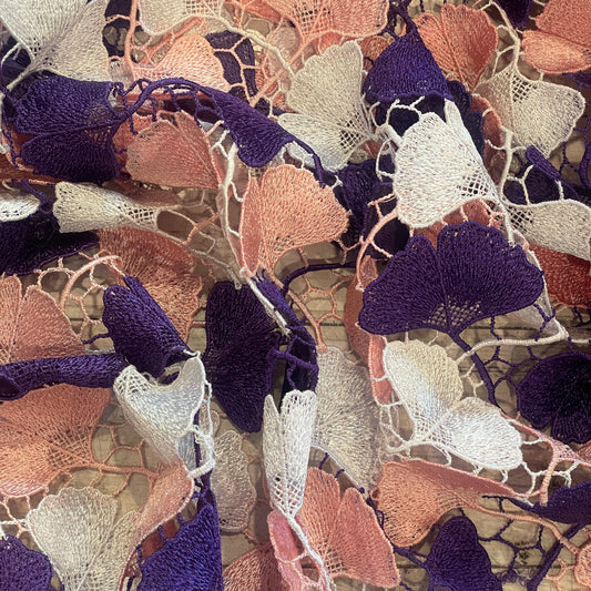 Pretty petals pastel Guipure Lace