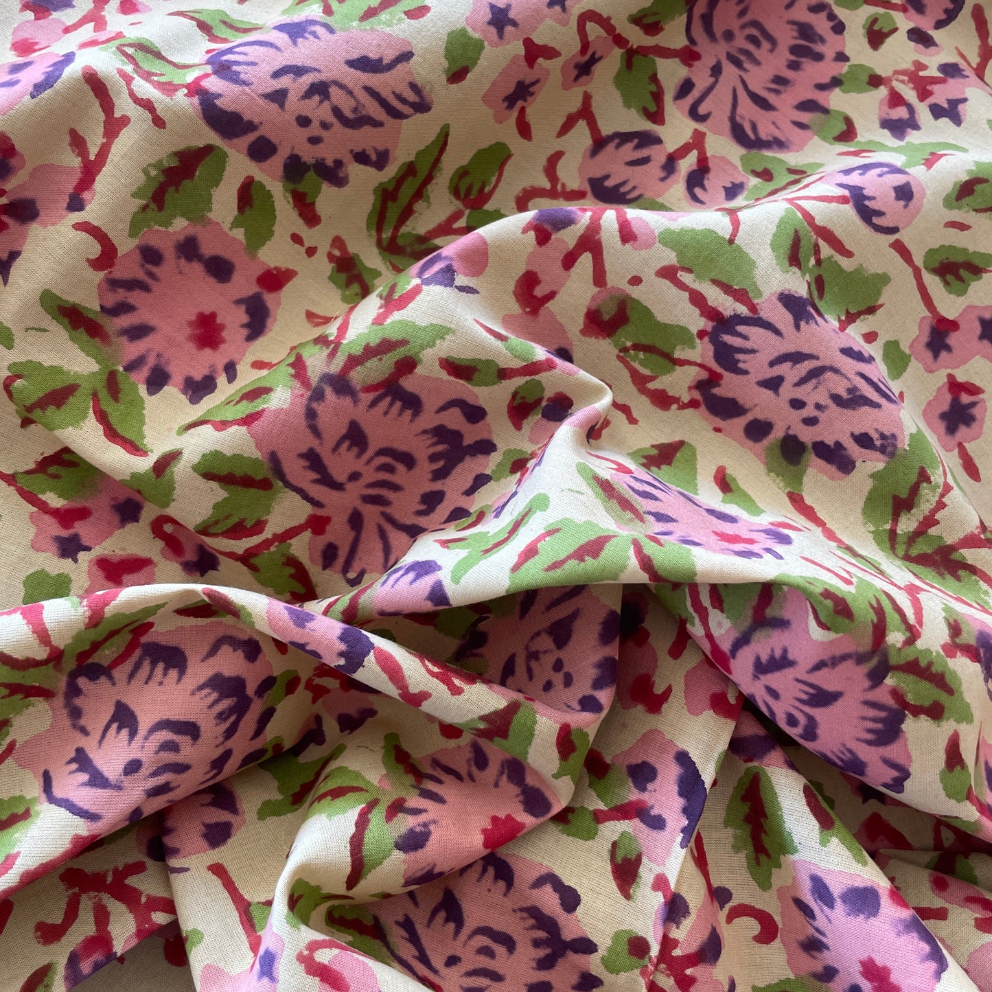 Lasya block print cotton voile