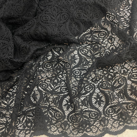 Helen black stretch lace