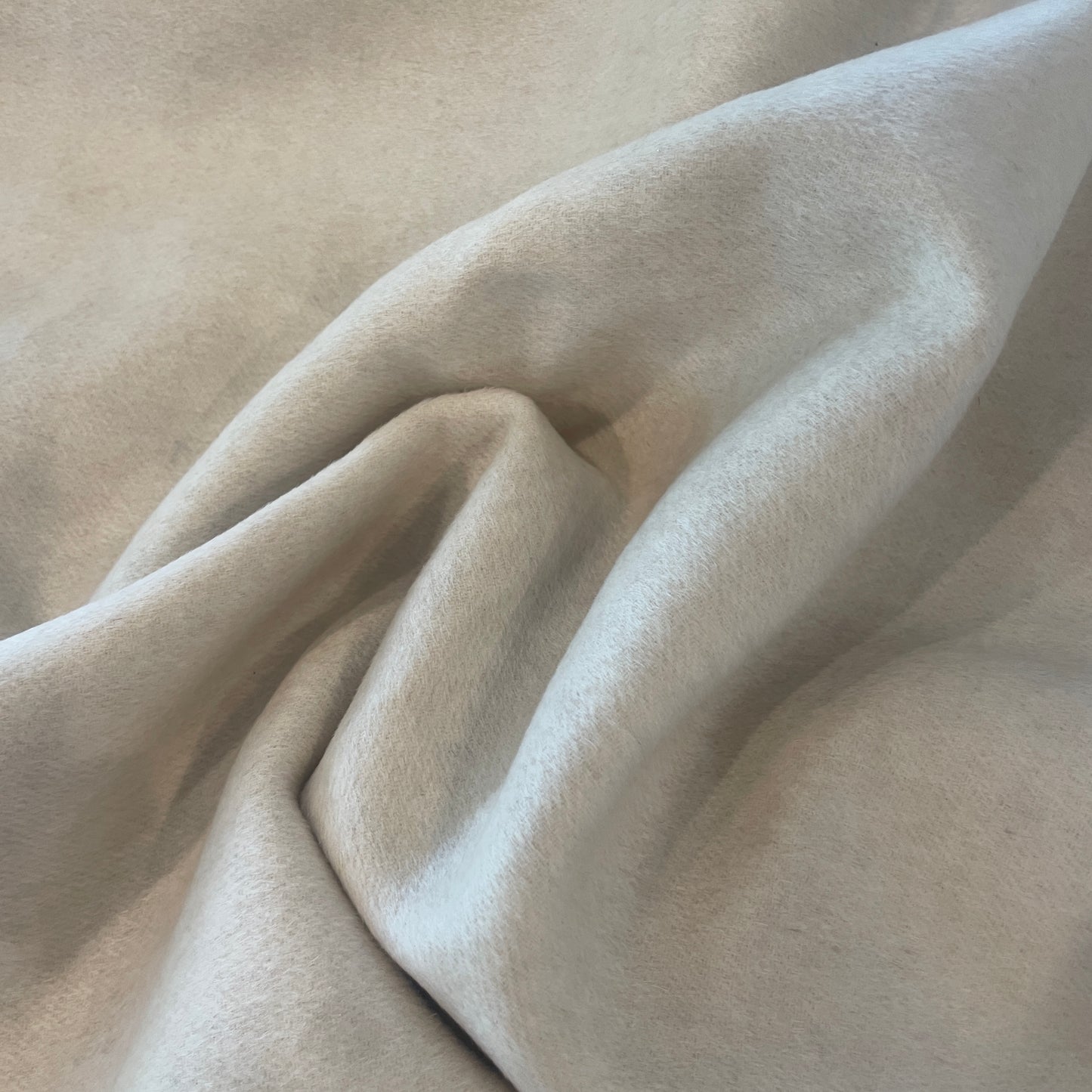 85cm cream plush wool coating