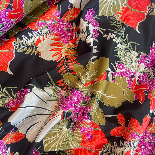 Paradise nights satin jersey