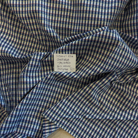 1.15m Checkered Jacquard