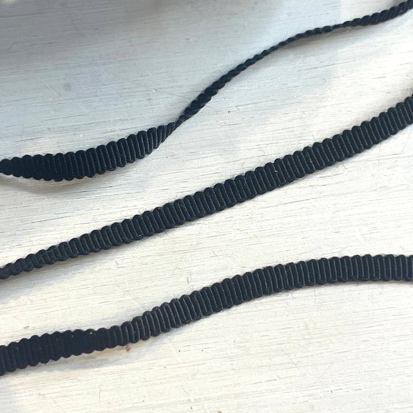 black 4mm grossgrain ribbon