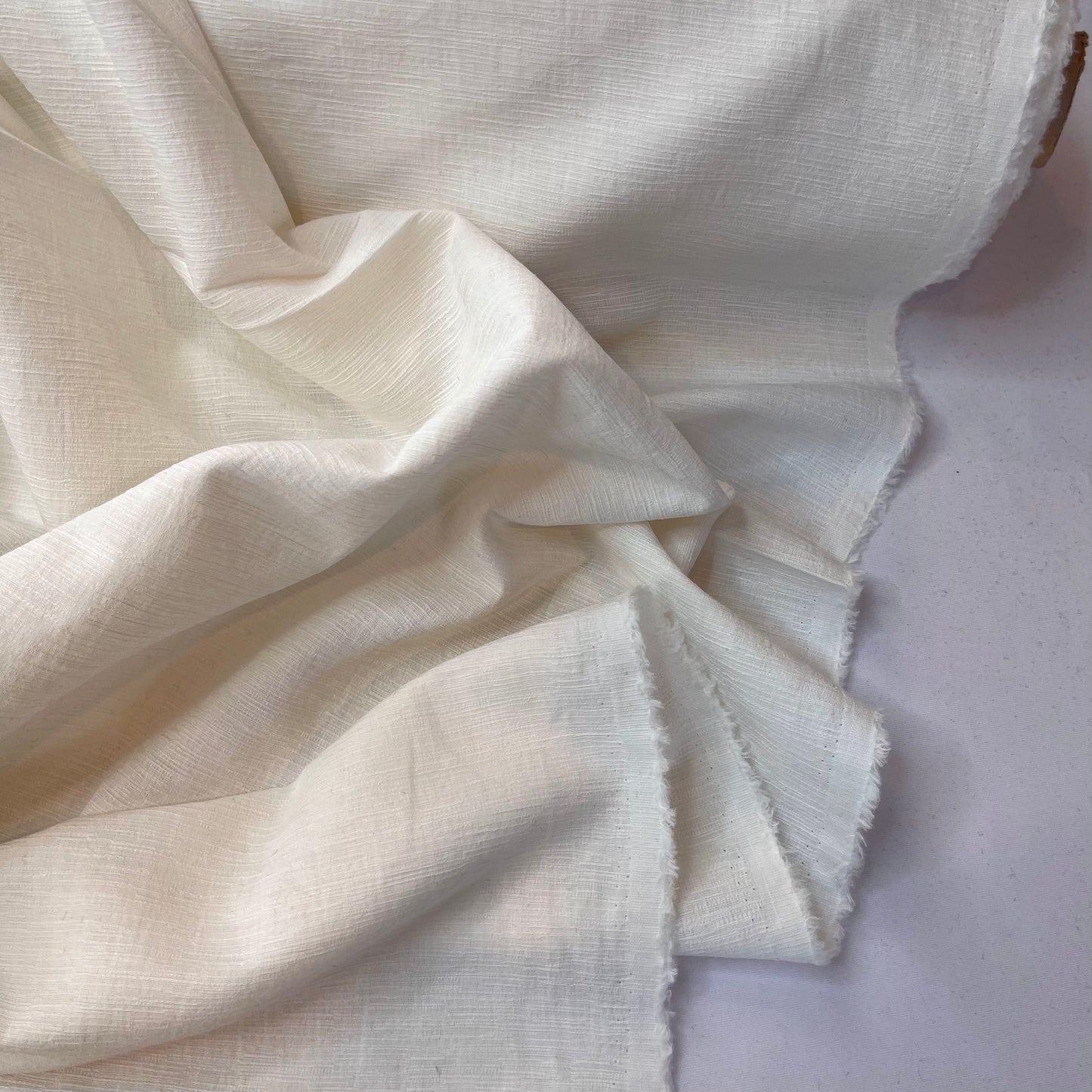 Aria Ivory Textured Linen Cotton