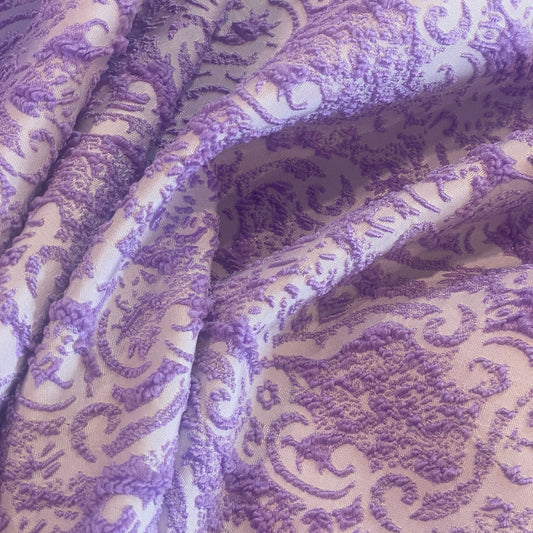 Mauve tide jacquard brocade