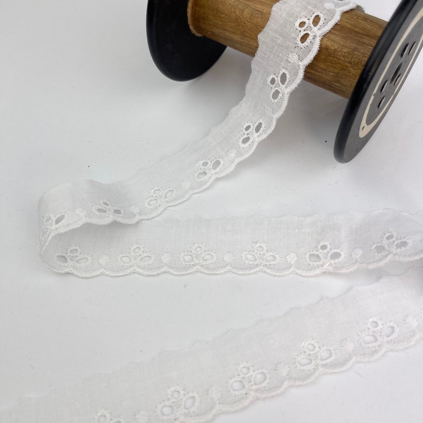 Cheri White 25mm Broderie Trim