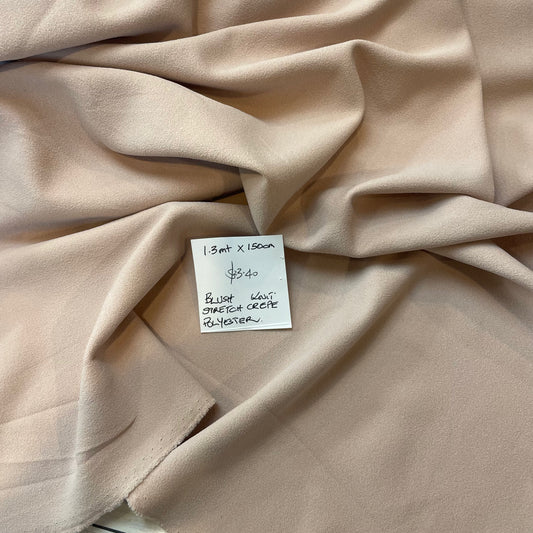 1.3m Blush Knit Stretch Crepe