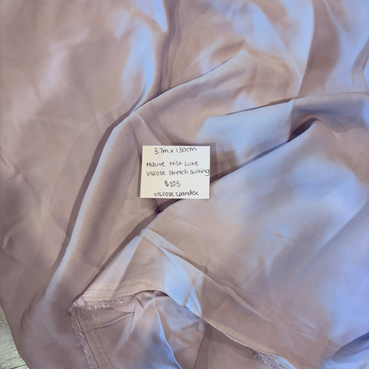 3.7m Mauve Mist Luxe Viscose Stretch Suiting