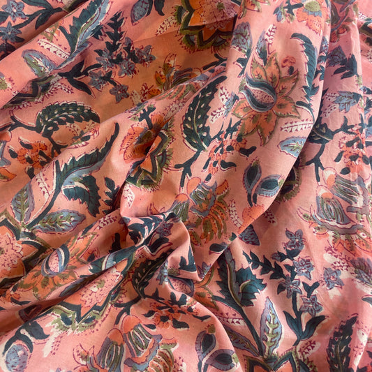 Palolem block print cotton voile