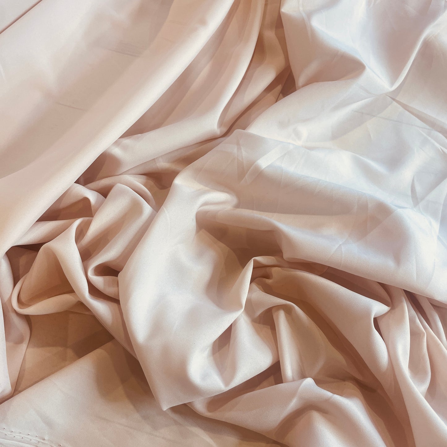 blush smooth touch stretch crepe de chine