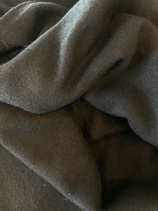 2.6m black brushed knit