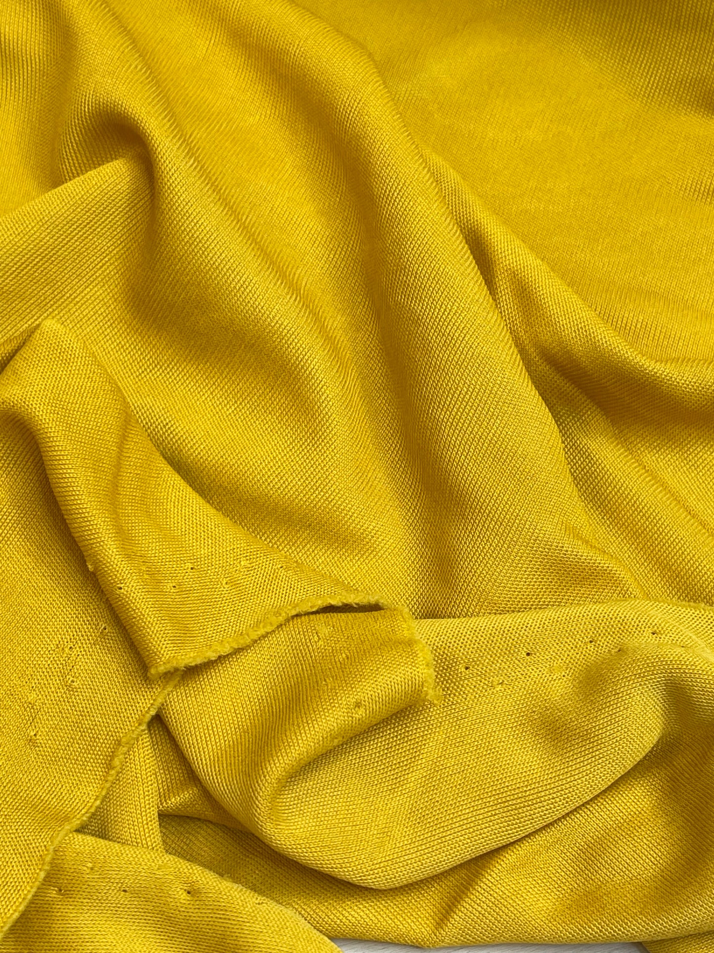 Marigold Waves Silk Viscose Jersey