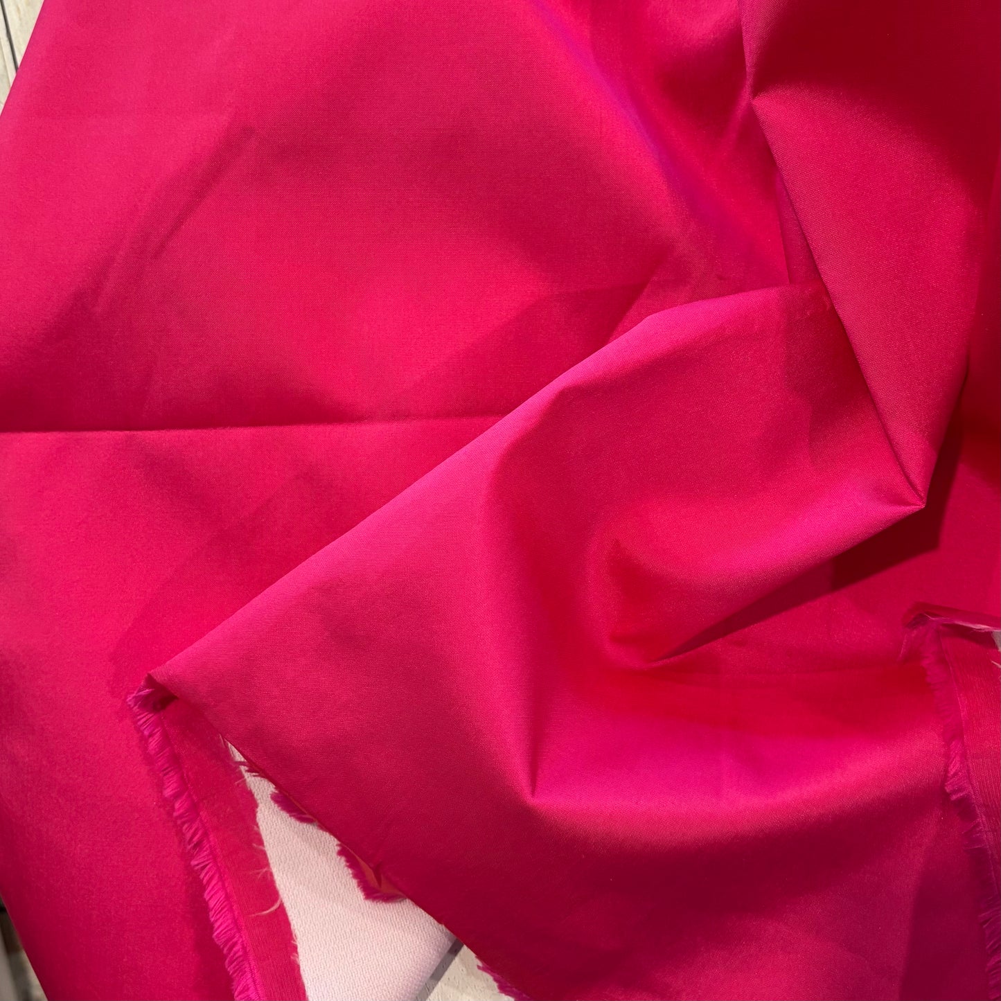 1m Hot Pink Interfaced Dupion