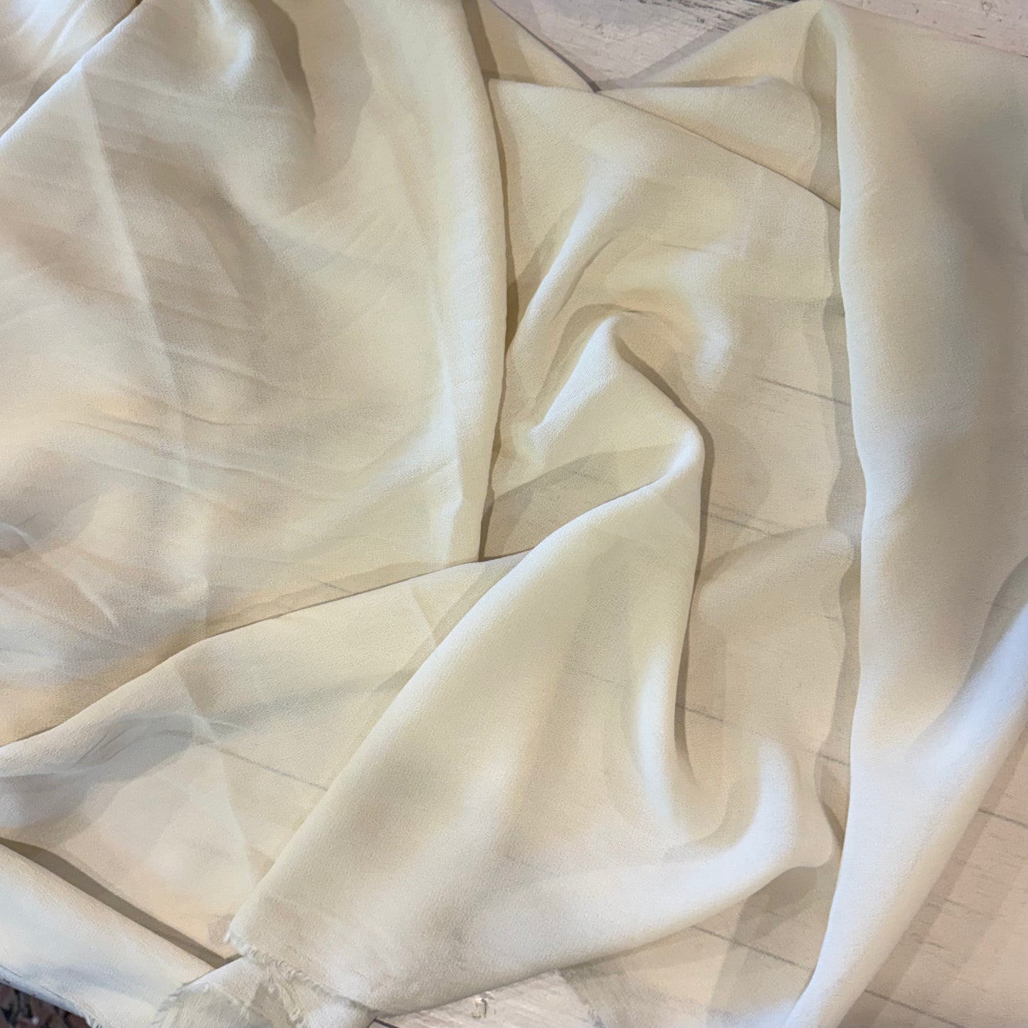 2.2m Cream Viscose Double Georgette