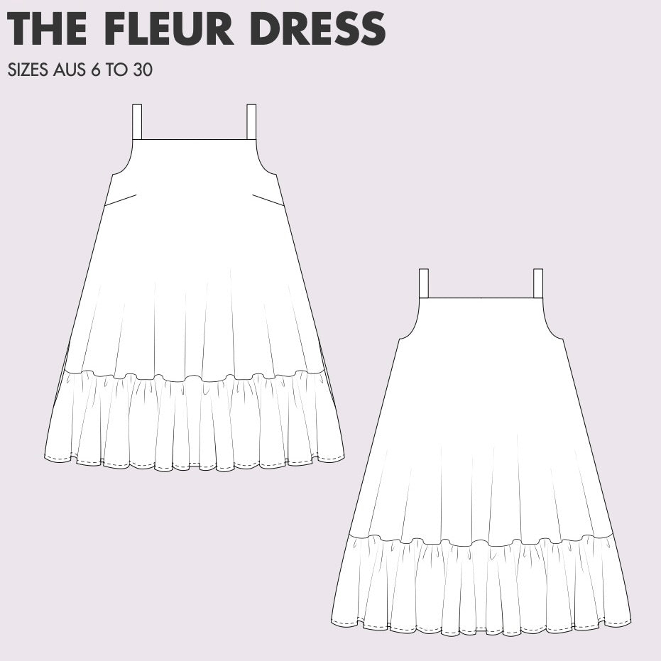 The Maker society Fleur dress PDF pattern