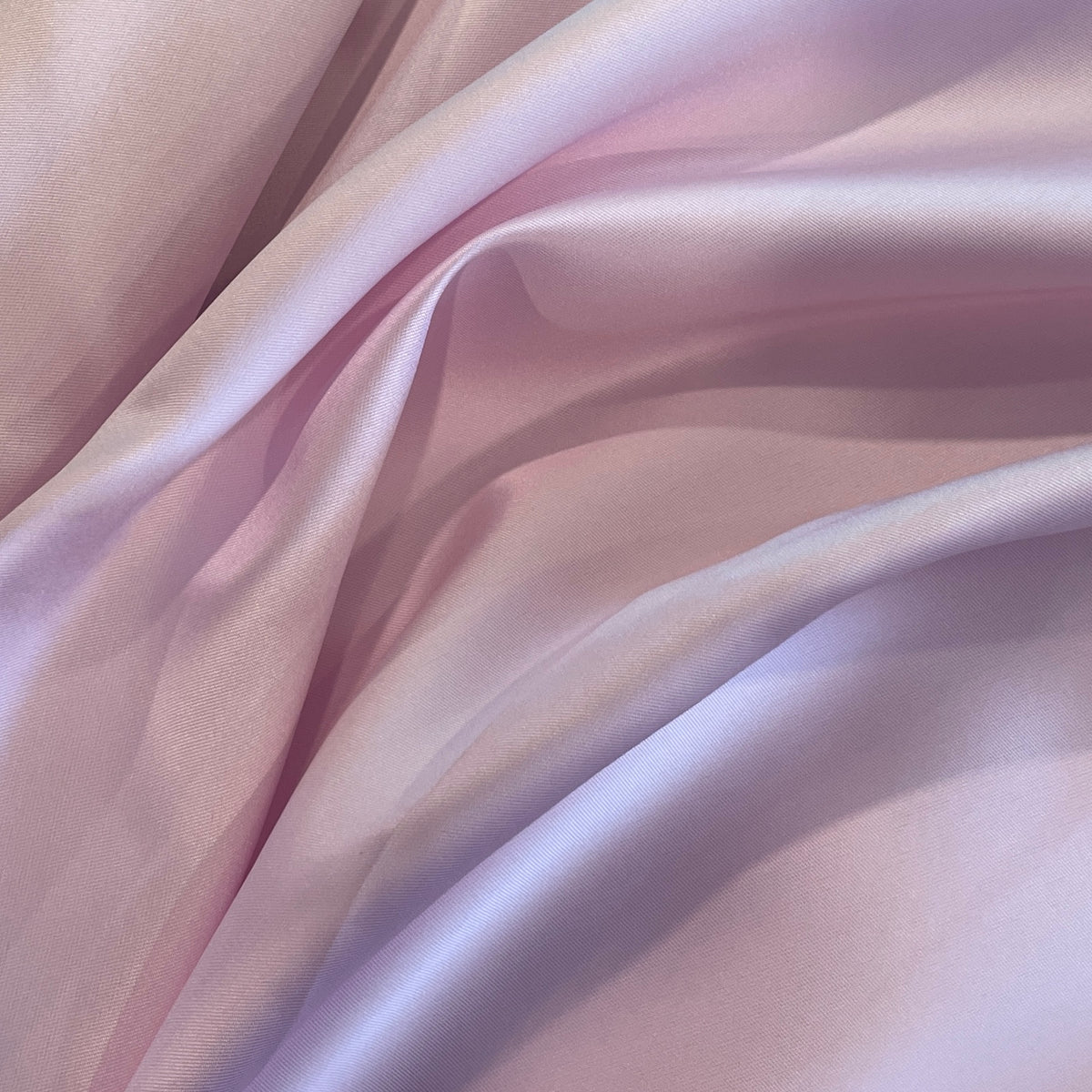 Powder pink twill taffeta