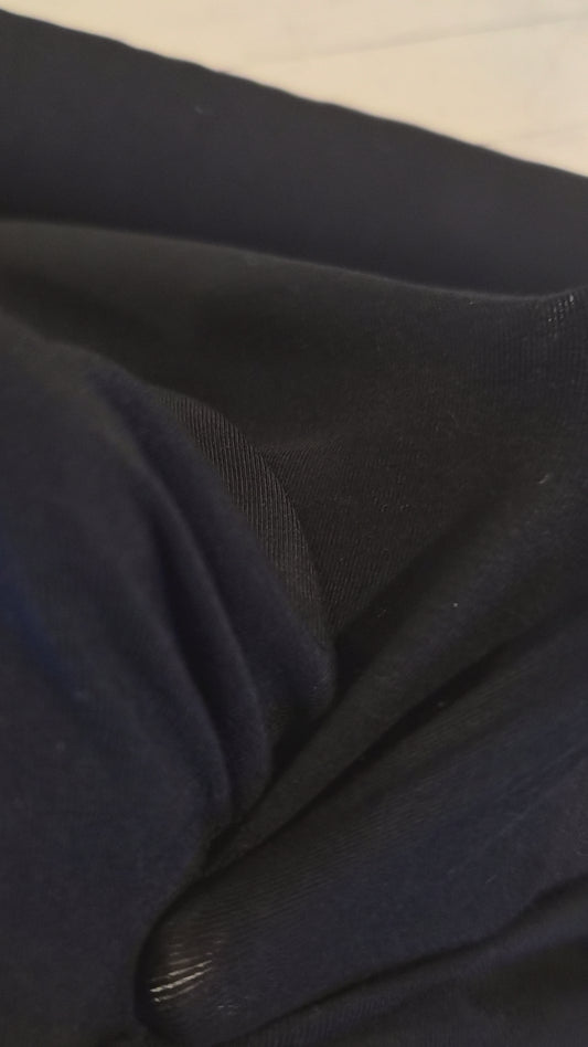 Gwen black viscose knit