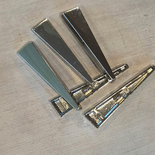 Silver button hardware