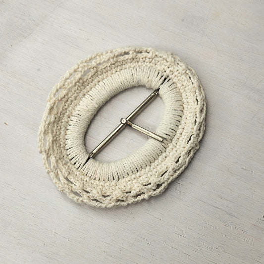 Cotton crochet buckle
