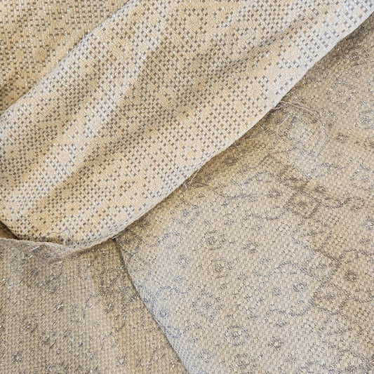 2.4m Silver pattern lightweight brocade