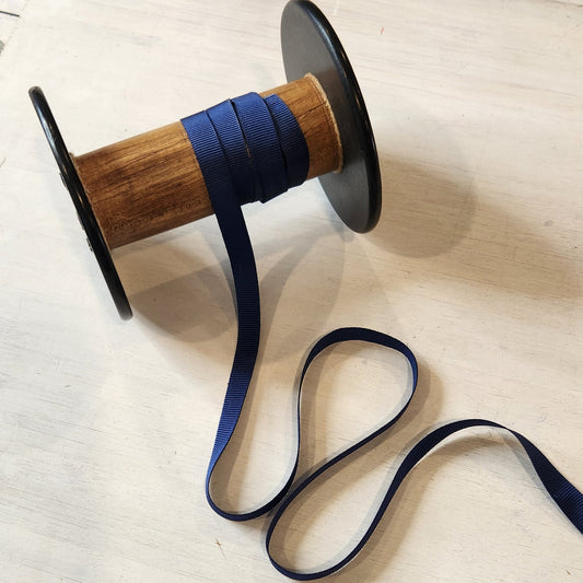Navy 10mm grossgrain ribbon