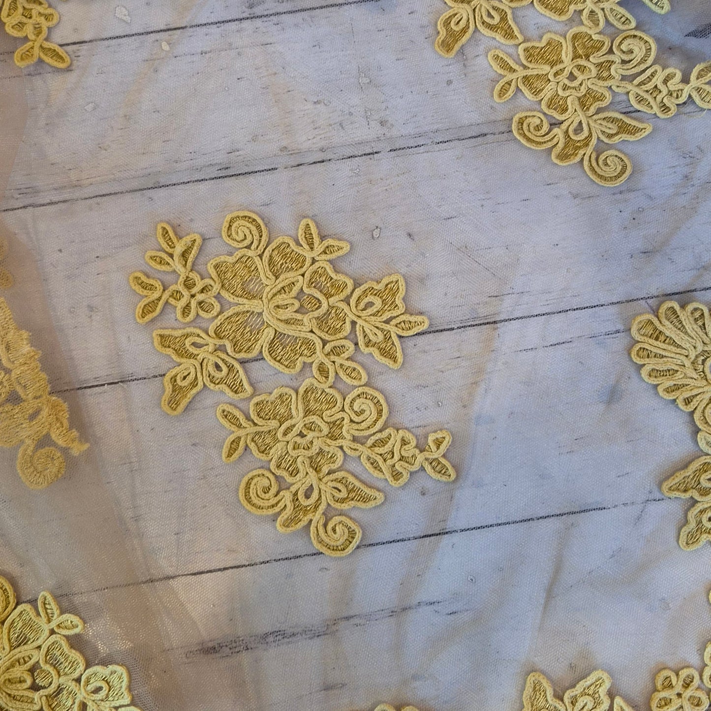Dijon lace corded mesh