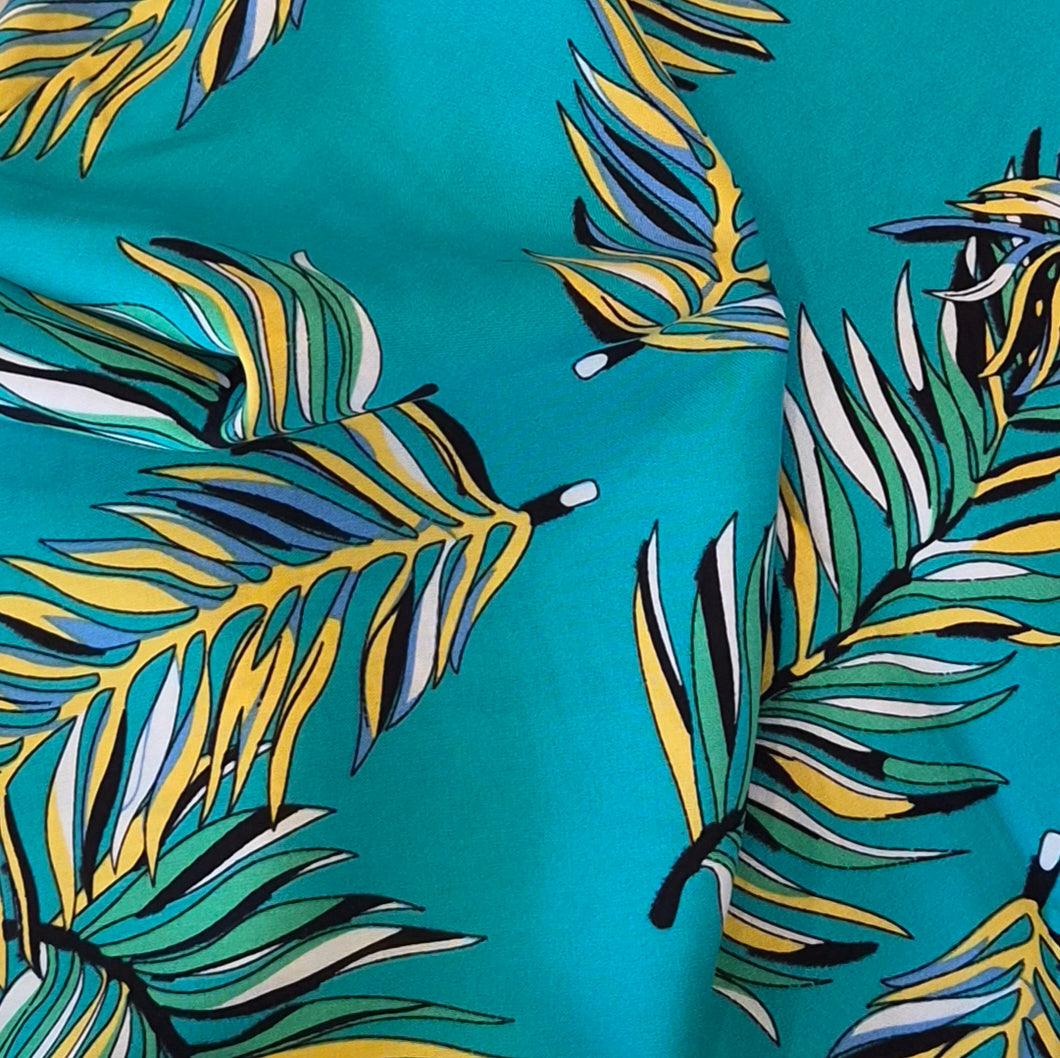 2m Flourishing leaves viscose challis