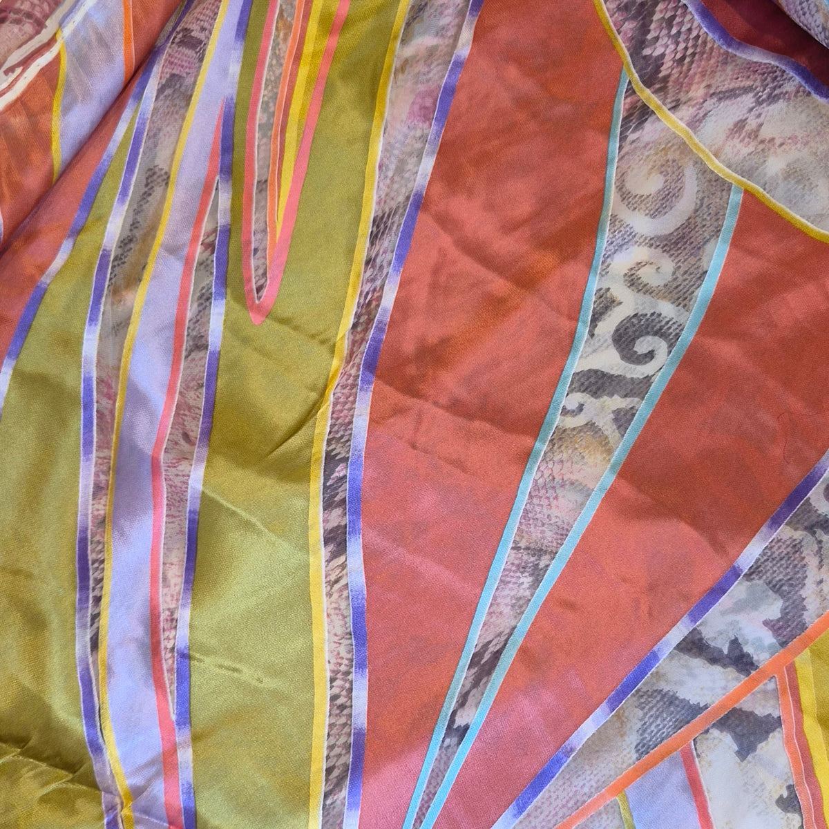 Sophie burnout silk satin