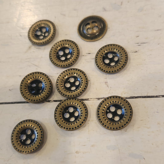15mm Billy metal buttons