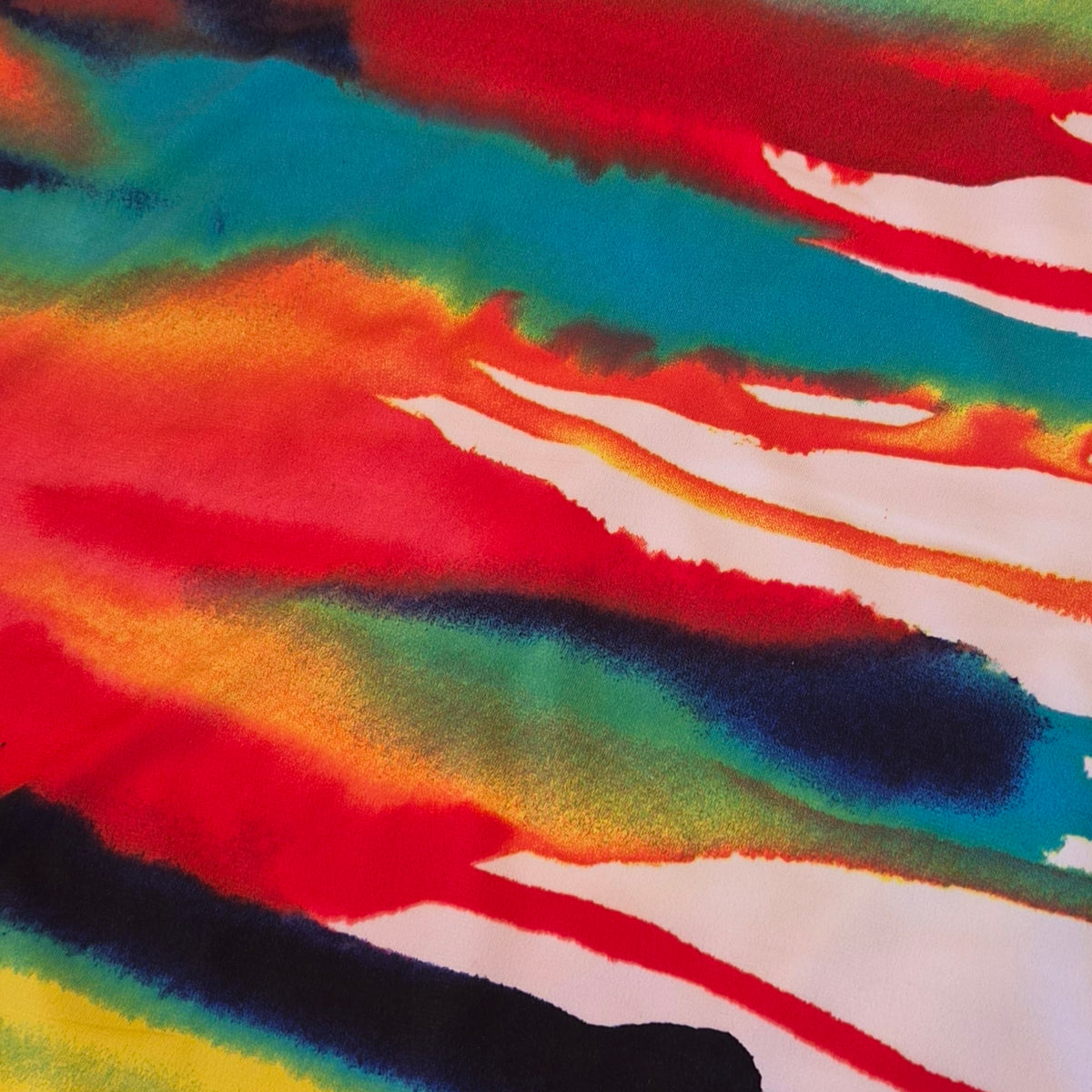 Watercolour painting jersey knit