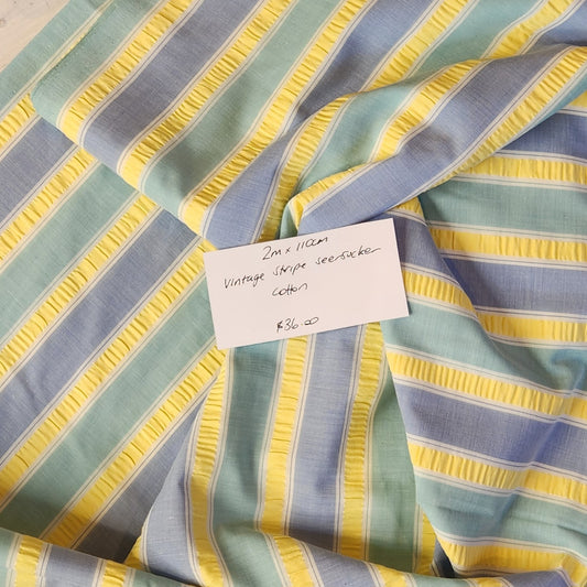 2m stripe seersucker cotton