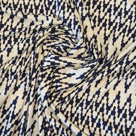 Stair step jersey knit