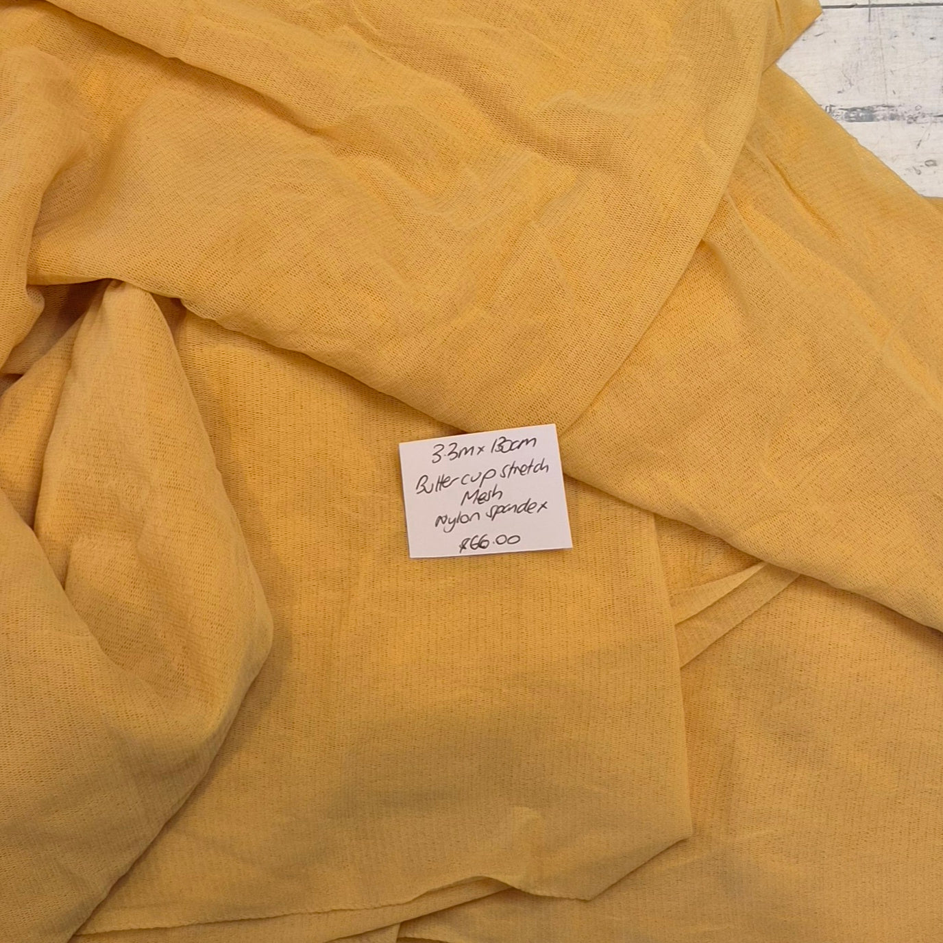 3.3m Buttercup stretch mesh