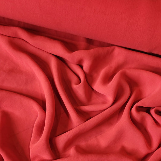 Raspberry red georgette