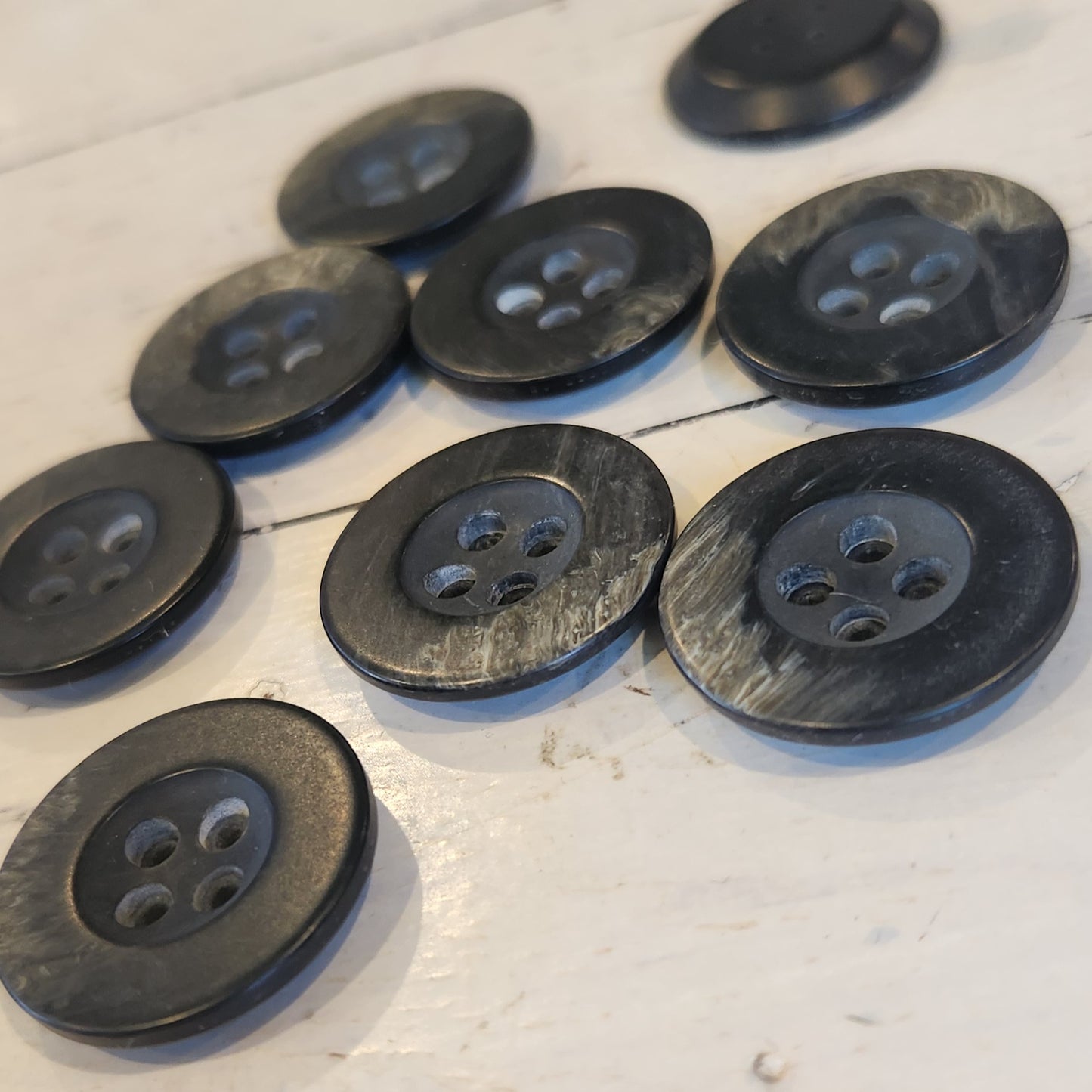 26mm wood look button