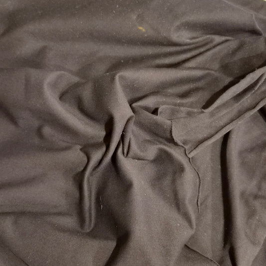 1.75m Black cotton lycra