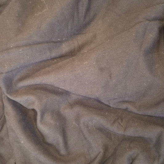 1.9m Black viscose knit