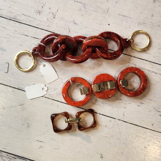 Collection of metal and plastic embellishments