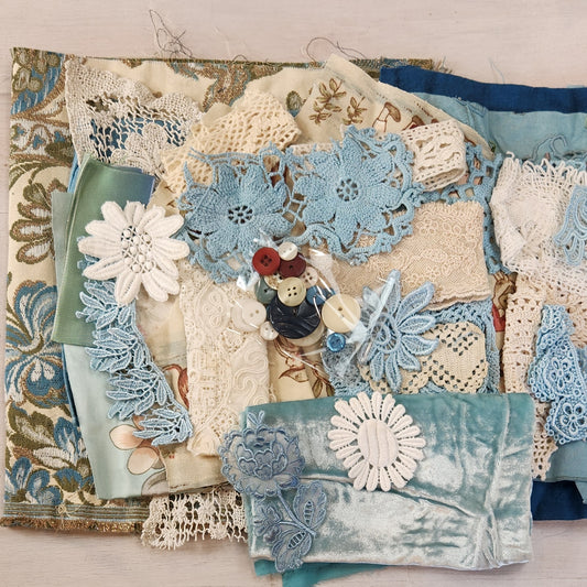 Ornate brocade  slow stitch