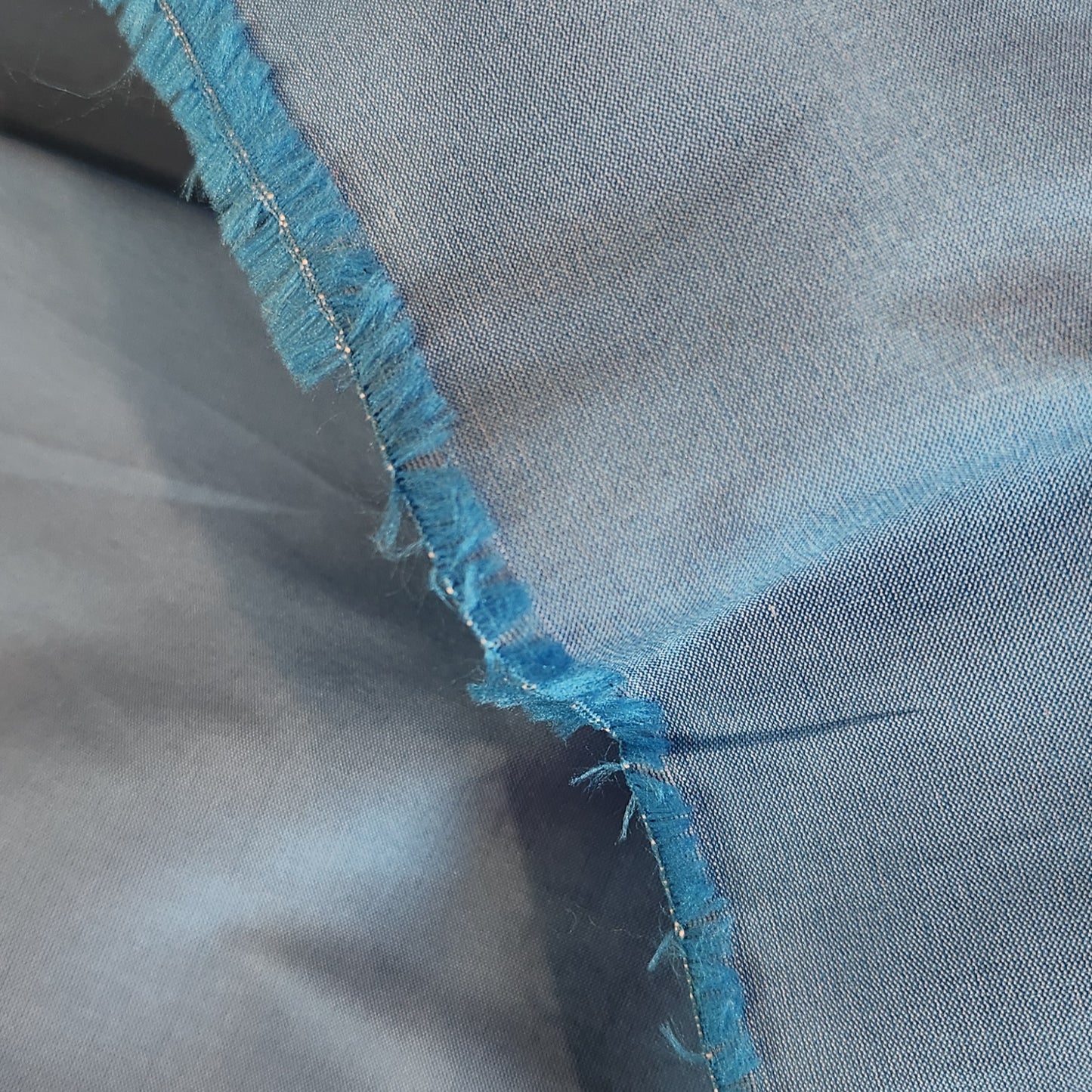 Blue sky polyester Dupion