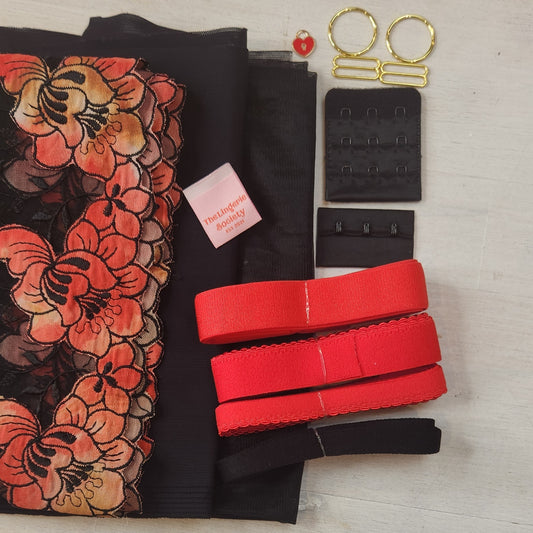 Flame flower Wired Bra Kit Large