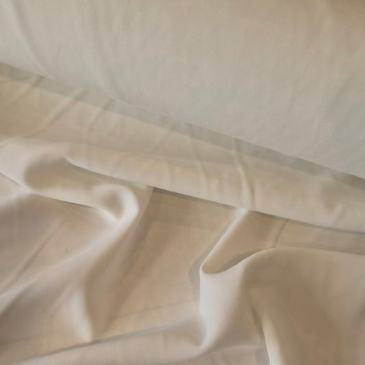 Stella white crepe de chine