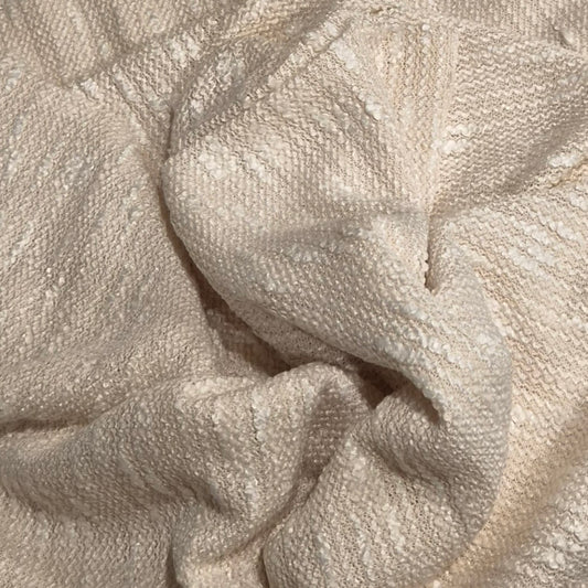 1.4m Snow cream Boucle Plush Knit