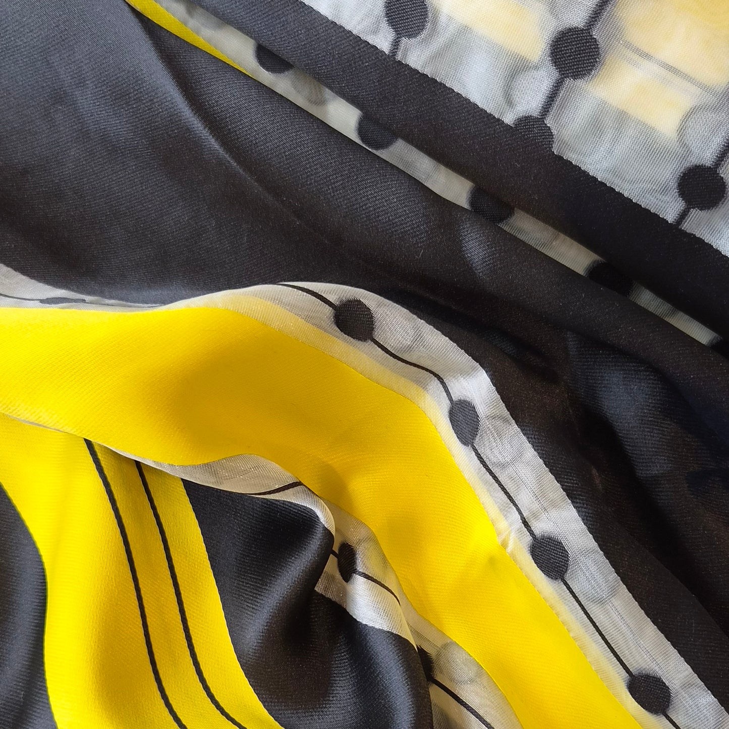 Canary satin organza