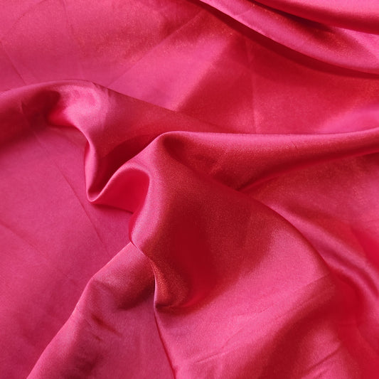 Hot pink satin