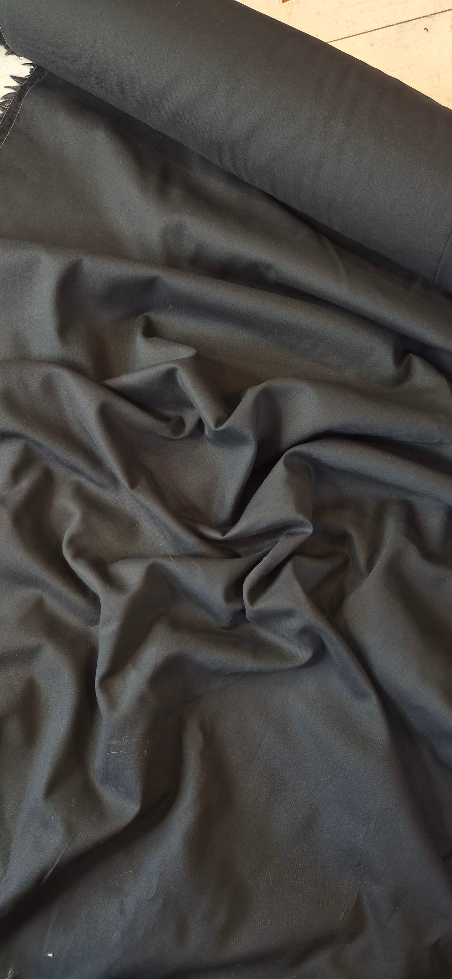 Black cotton voile