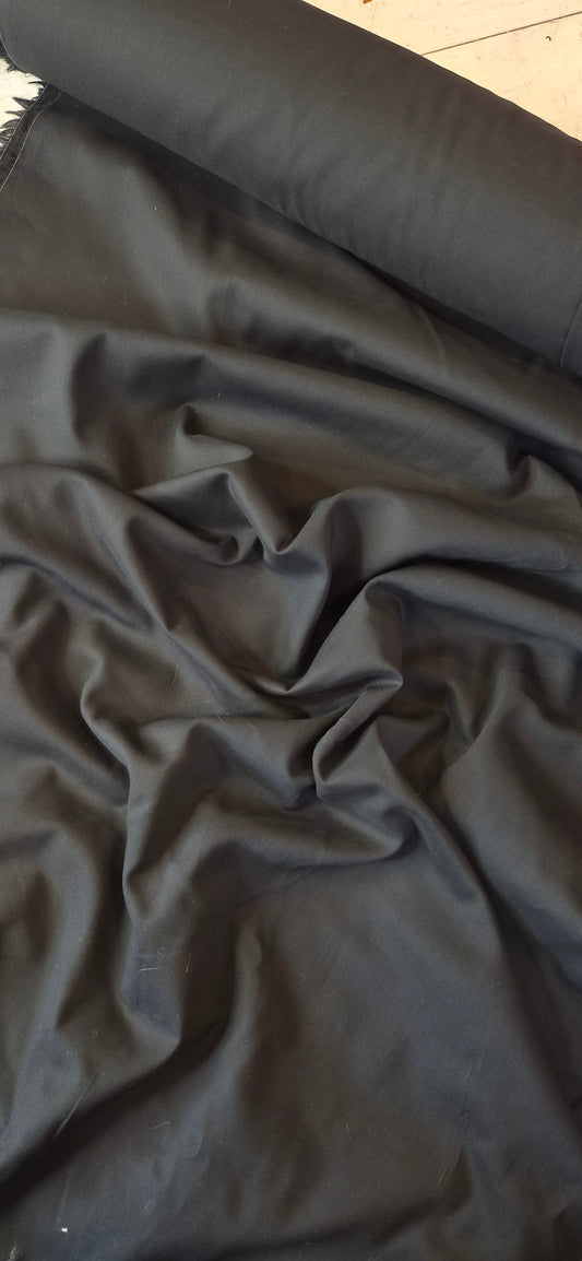 Black cotton voile
