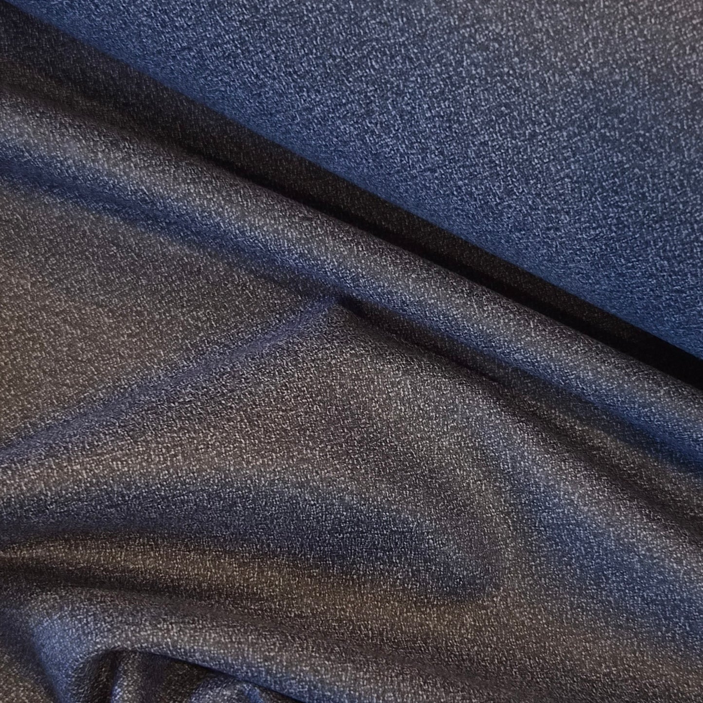 Blue and black fleck suiting