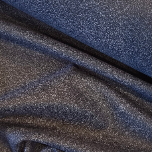 Blue and black fleck suiting